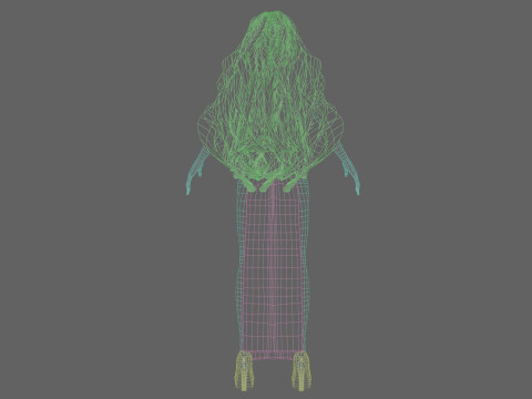 Classic anime girl V36507 Modelo 3D