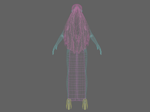 Cool anime girl V23385 Model 3D