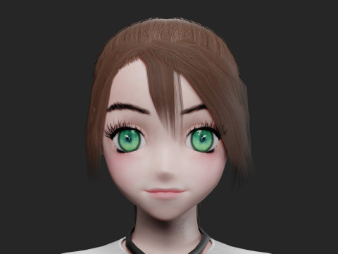 Cool Basic girl V20601 Model 3D