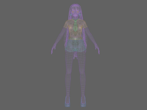 Cool cute girl V31295 Modèle 3D