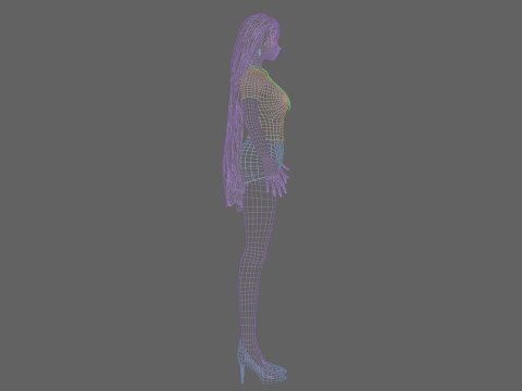 Cool cute girl V31295 Modèle 3D