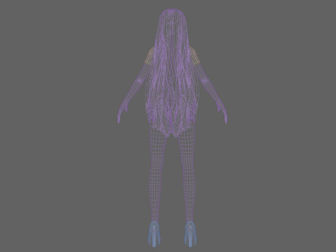Cool cute girl V31295 Modèle 3D
