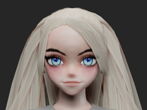 Cute Basic girl V27796 3D Модель