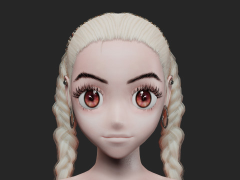 Cute Beautiful girl V24246 3D Модель