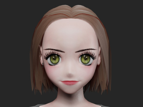Cute classic girl V26693 3D Modell
