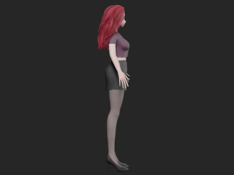 Cute cool girl V33303 3D Model