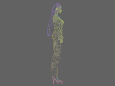 Cute stylized girl V26022 3Dモデル