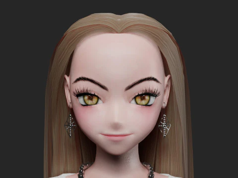 Cute teen girl V31706 3D Model