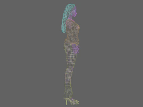 Cute teen girl V31706 3D Model