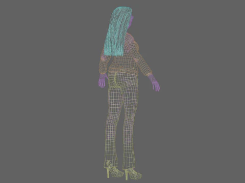 Cute teen girl V31706 3D Model