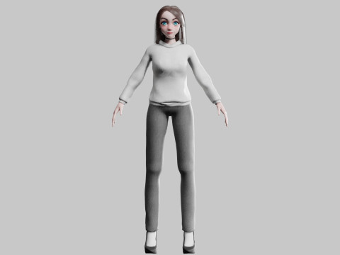 Basic classic woman V30548 Modello 3D