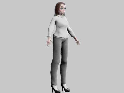 Basic classic woman V30548 Modello 3D