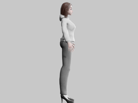 Basic classic woman V30548 Modello 3D