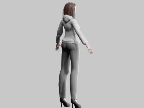 Basic classic woman V30548 Modello 3D