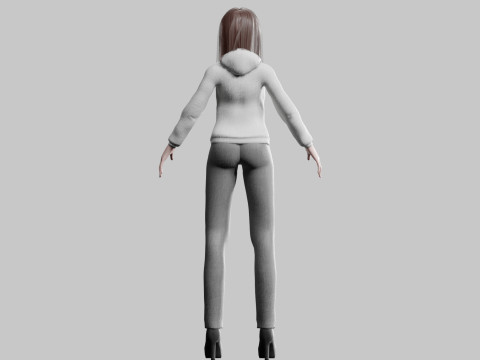 Basic classic woman V30548 Modello 3D