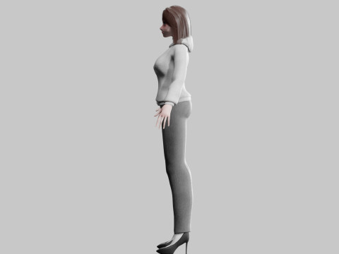 Basic classic woman V30548 Modello 3D