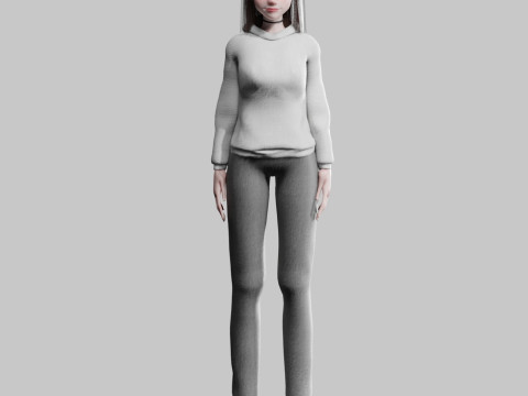 Basic classic woman V30548 Modello 3D