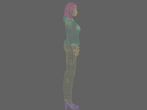 Basic classic woman V30548 Modello 3D