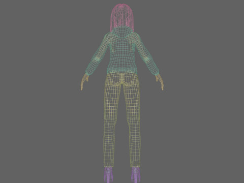 Basic classic woman V30548 Modello 3D