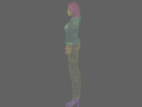 Basic classic woman V30548 Modello 3D