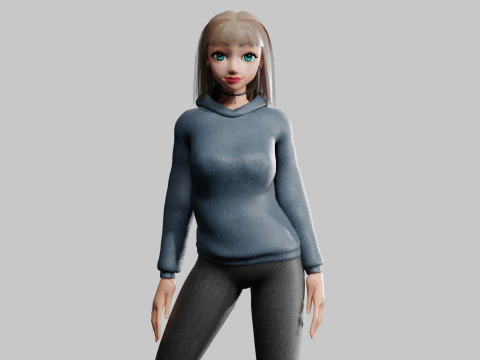 베이직 쿨우먼 V29344 3D 모델