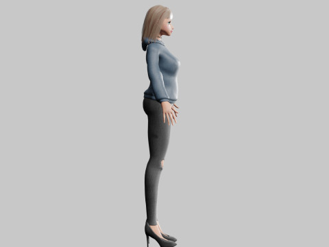 Basic cool woman V29344 3D Модель