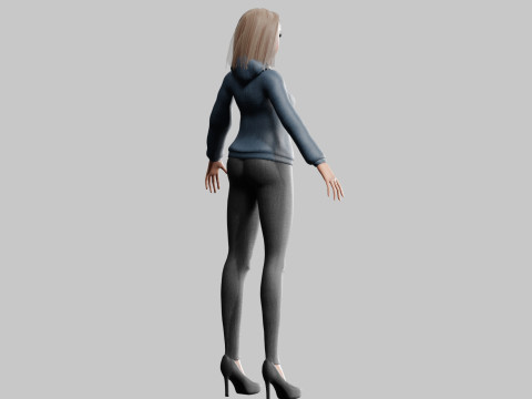 Basic cool woman V29344 3D Модель