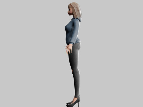 Basic cool woman V29344 3D Модель
