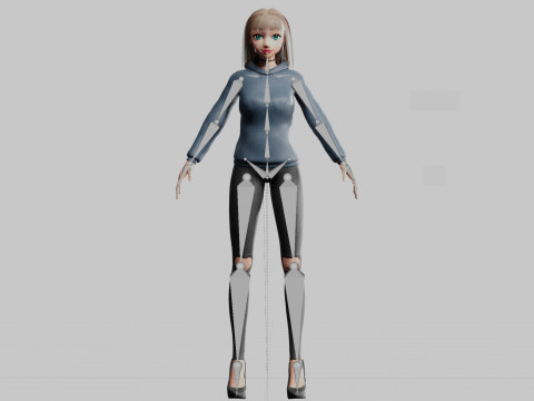 Basic cool woman V29344 3D Модель