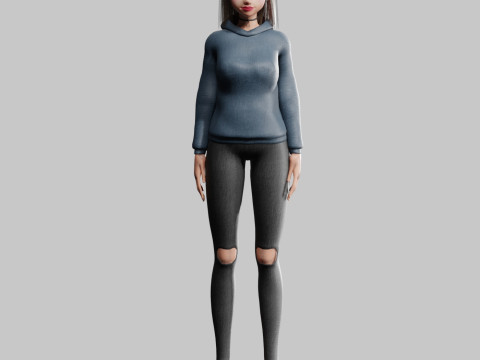 Basic cool woman V29344 3D Модель
