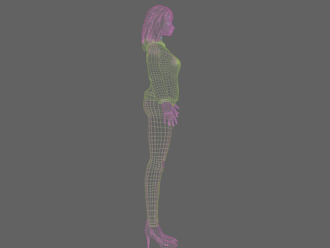 Basic cool woman V29344 3D Модель