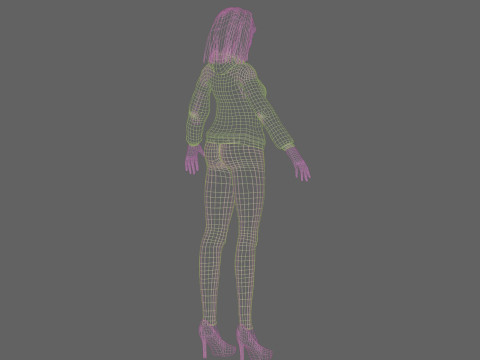 Basic cool woman V29344 3D Модель
