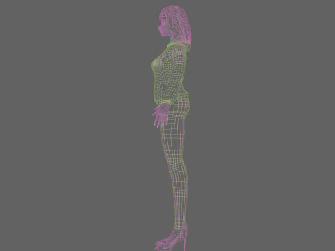 Basic cool woman V29344 3D Модель