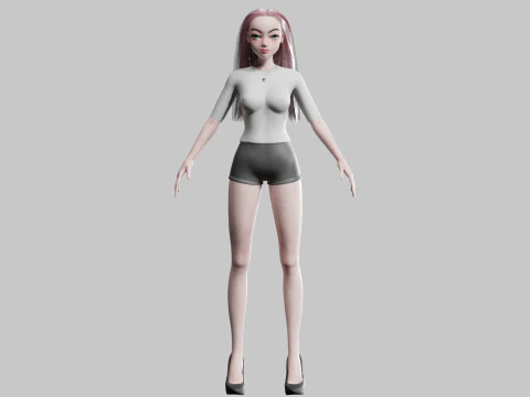 Basic Pretty Woman V26671 3D Model