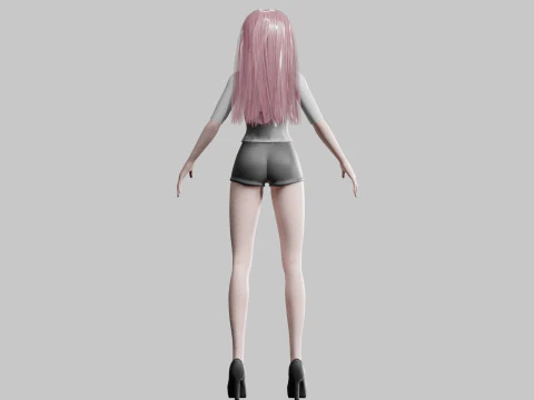 Basic Pretty Woman V26671 3D Model