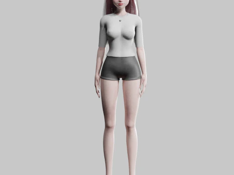 Basic Pretty Woman V26671 3D Model