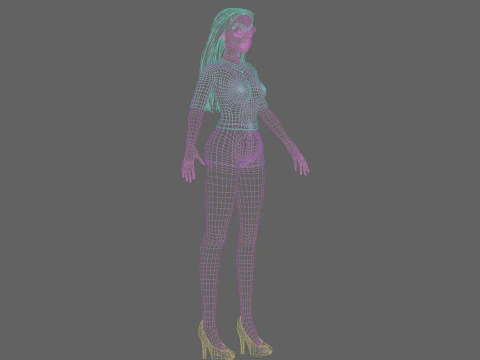 Basic Pretty Woman V26671 3D Model