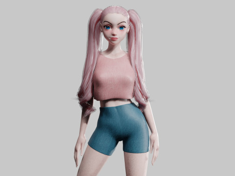 Basic Standard woman V26638 3D Model