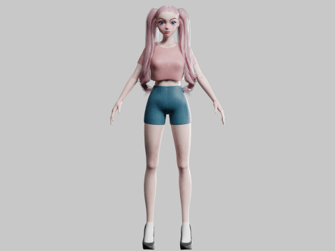 Basic Standard woman V26638 Modelo 3D