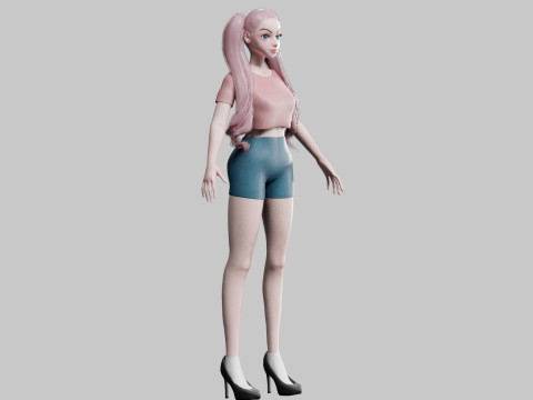 Basic Standard woman V26638 Modelo 3D