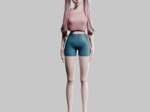 Basic Standard woman V26638 Modelo 3D