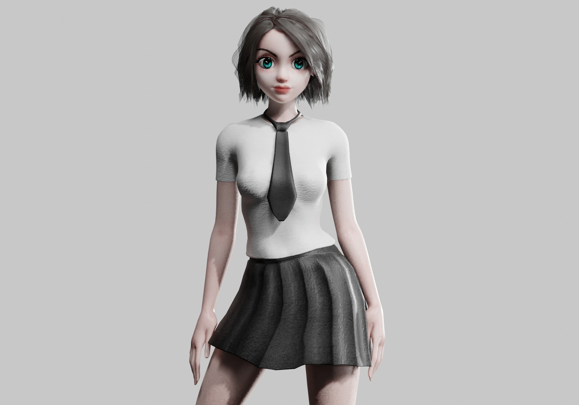Basic sweet Woman V31512 3D Model .c4d .max .obj .3ds .fbx .stl .blend