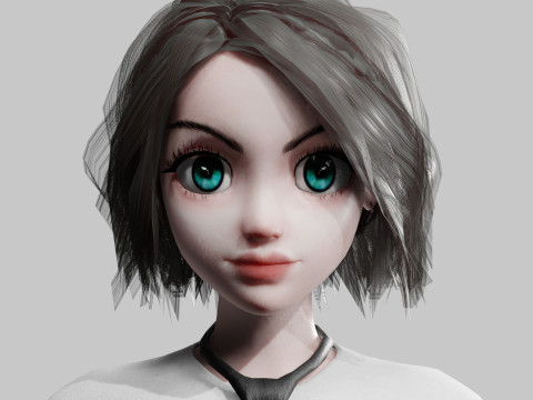 Basic sweet Woman V31512 3D Model