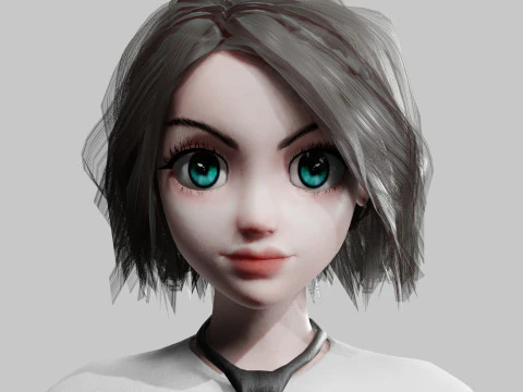 Basic sweet Woman V31512 3D Model