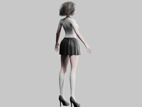 Basic sweet Woman V31512 3D Model