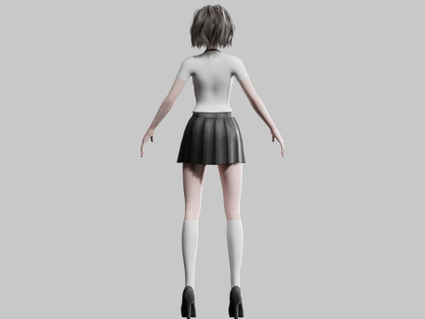 Basic sweet Woman V31512 3D Model