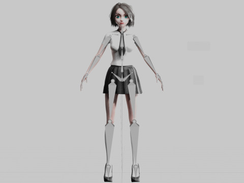 Basic sweet Woman V31512 3D Model