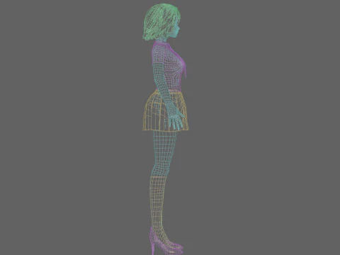 Basic sweet Woman V31512 3D Model