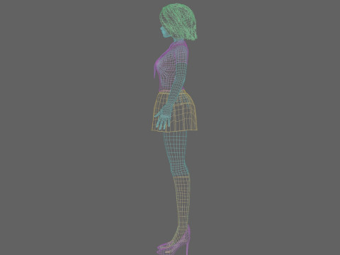 Basic sweet Woman V31512 3D Model