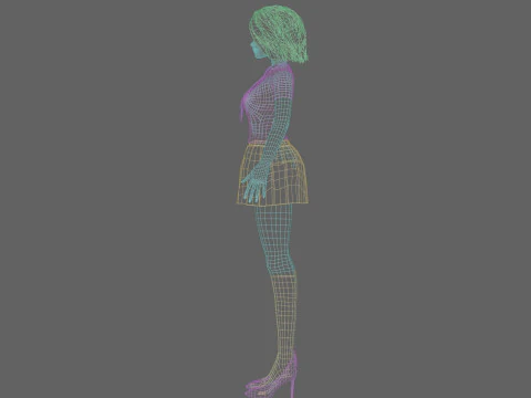 Basic sweet Woman V31512 3D Model